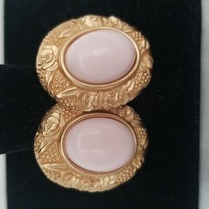 Vintage Monet Light Pink Earrings